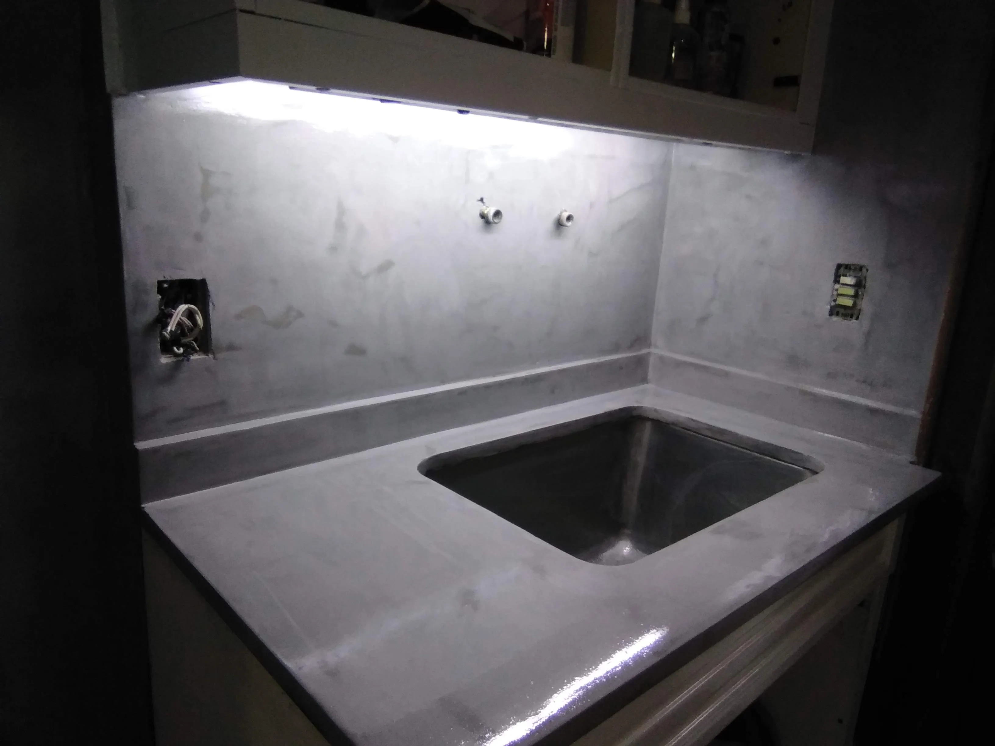 Renovación de cocina Olivos - Microcemento y Pintura - Imagen 2