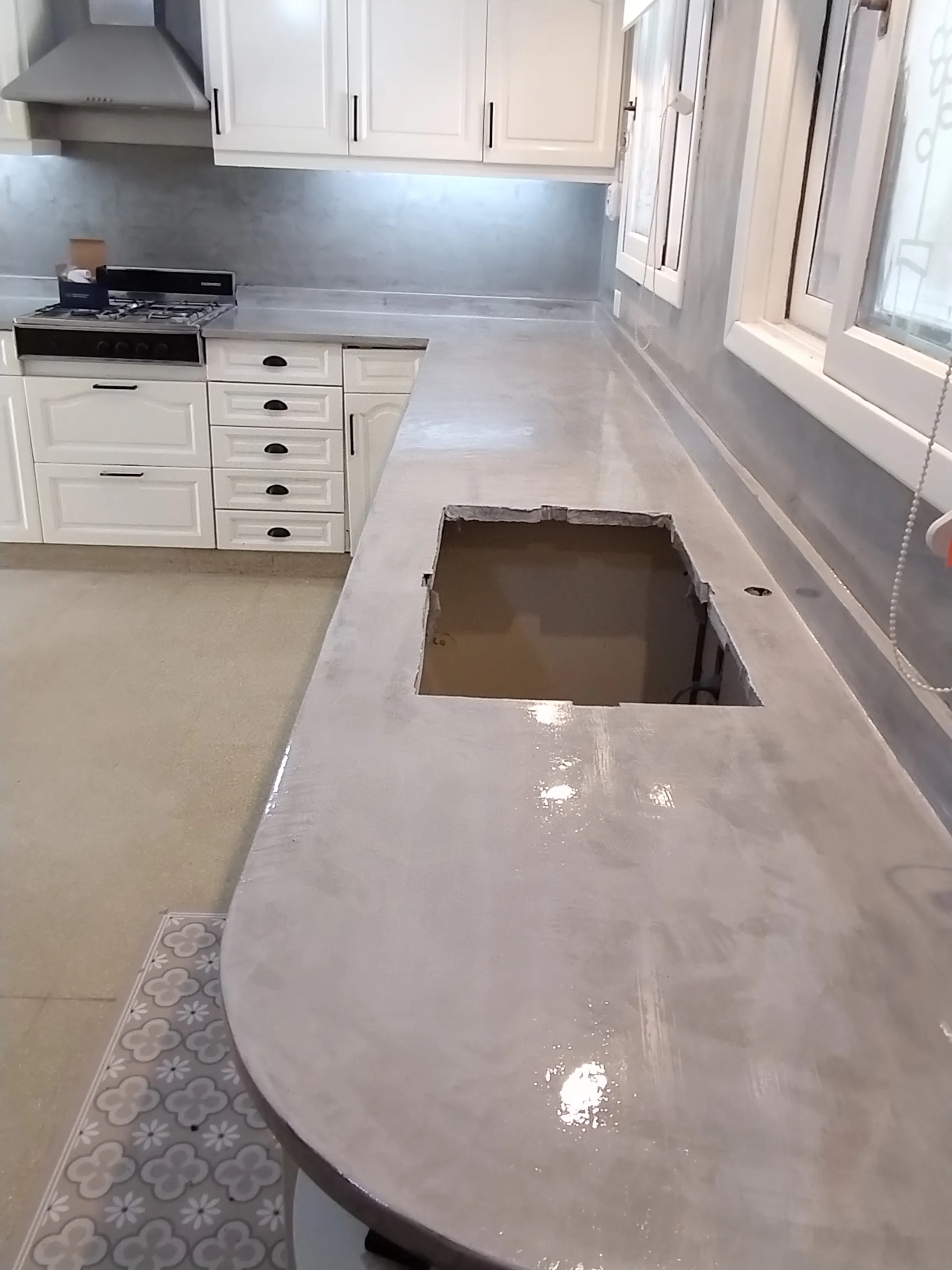Renovación de cocina Olivos - Microcemento y Pintura - Imagen 20